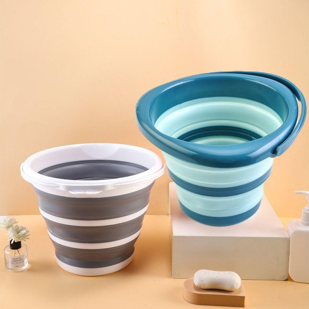 Portable Folding Water Bucket Thickened Collapsible Wash Basin Water Splashing Festival