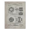 Nikola Tesla Motor Patent Blueprint Vintage Posters and Prints Artwork Magnetic Motor Wall Art Canvas Painting Gift Home Decor No Frame