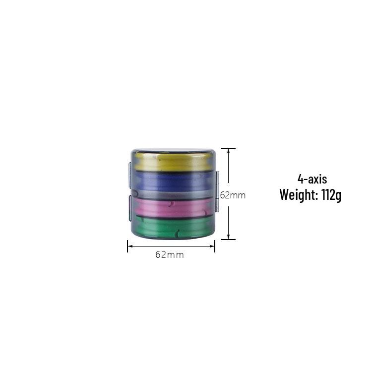 Large Rainbow Silicone Fishing Line Storage Box with Spools - Available In 4, 8, 12, or 16 Spool Sizes
