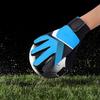 Kids Children Goalkeeper Glove NOn Slip Latex Soccer Finger Gloves(Blue S)