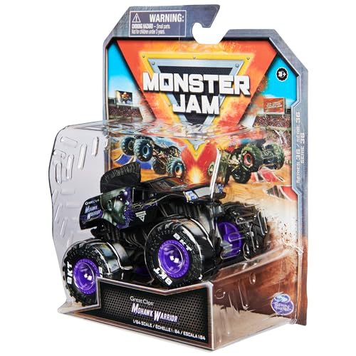 Monster Jam, Caminhão Monstro Oficial Mohawk Warrior, Veículo Die-Cast, 1:Escala 64, Brinquedo para Crianças, para Meninos com 3 Anos ou Mais