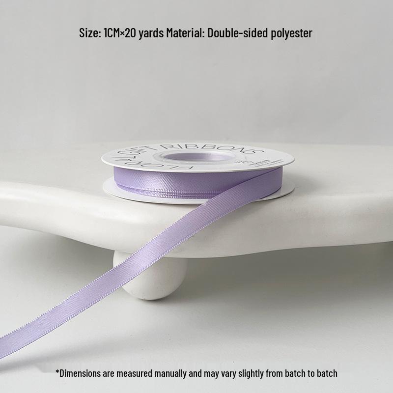 Xin Sheng Purple Lux Ribbon: Elegant Floral Art & Bouquet Gift Wrap Tape Multiple Sizes