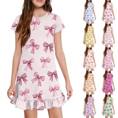 Girls' Pocket Dress - Short Sleeve Loungewear