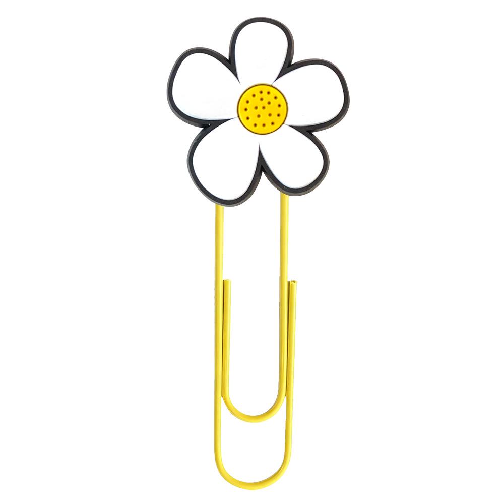 Cartoon-Style PVC Swirl Paper Clips: 12 Cute DIY Bookmarks for Creative Office Supplies.