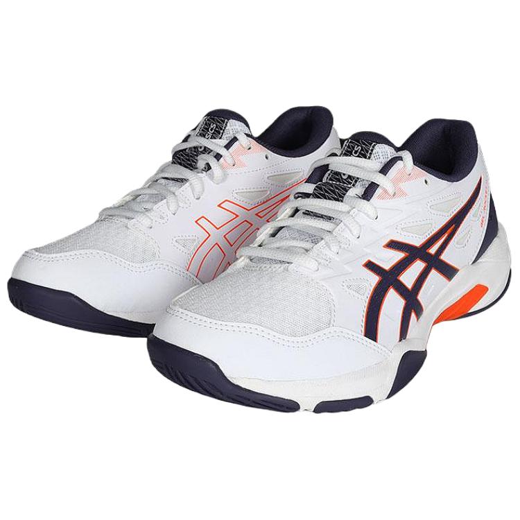 Asics ג'ל רוקט 11 2E רחב לבן ערפל אינדיגו נעלי ספורט לגברים 1073A077-101
