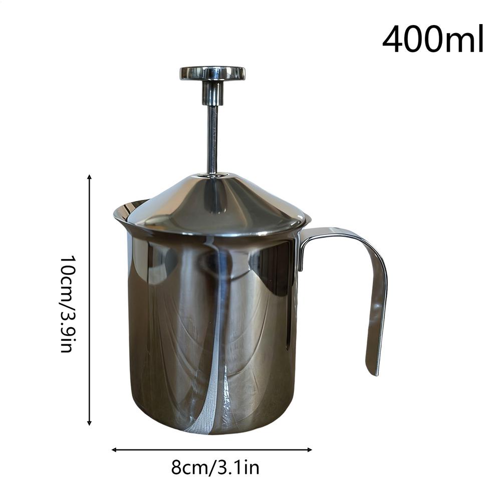

Manual Frother Stainless Steel Large Capacity Foam Maker Handheld Frothing Pitcher Foamer For Coffee For Hot Chocolate Latte