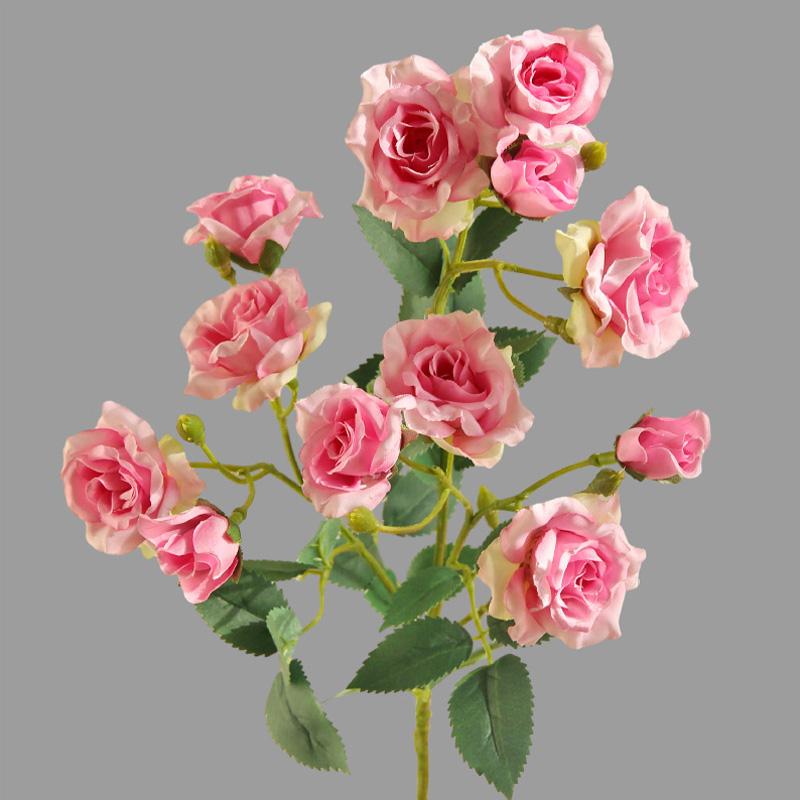 

1 шт., украшение дома, сделай сам, искусственные цветы, поддельные растения, маленькие розы, длинная ветка, имитация букета