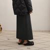 LESS 2025 Winter H-Line 100% Wool Long Skirt
