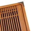 Kungfu Tea Tray Chinese Gongfu Tea Tray Drainage Water Storage Wood Tea Table with Drain Pipe