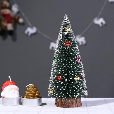 Christmas Tree MiniTree With Wood Base DIY Crafts Home Table Top Decor