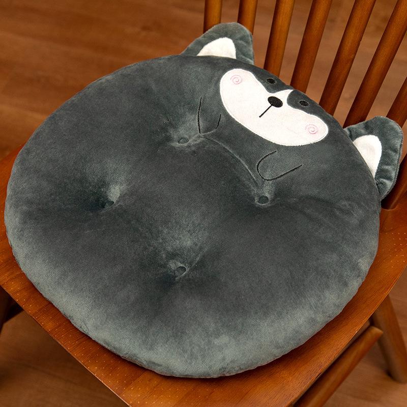 Cute Cartoon PP Cotton Round Cushion - Soft Tatami Chair & Living Room Seat Pad with Backrest Support