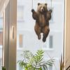 Fun-f102 Cartoon Cute Little Brown Bear Glass Door and Window Background Decoration Window Sticker Electrostatic Uv