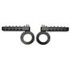 Adjustable Highway Foot Pegs CNC Aluminum Footrests with Stainless Steel Teeth Clamps for Motorcycle