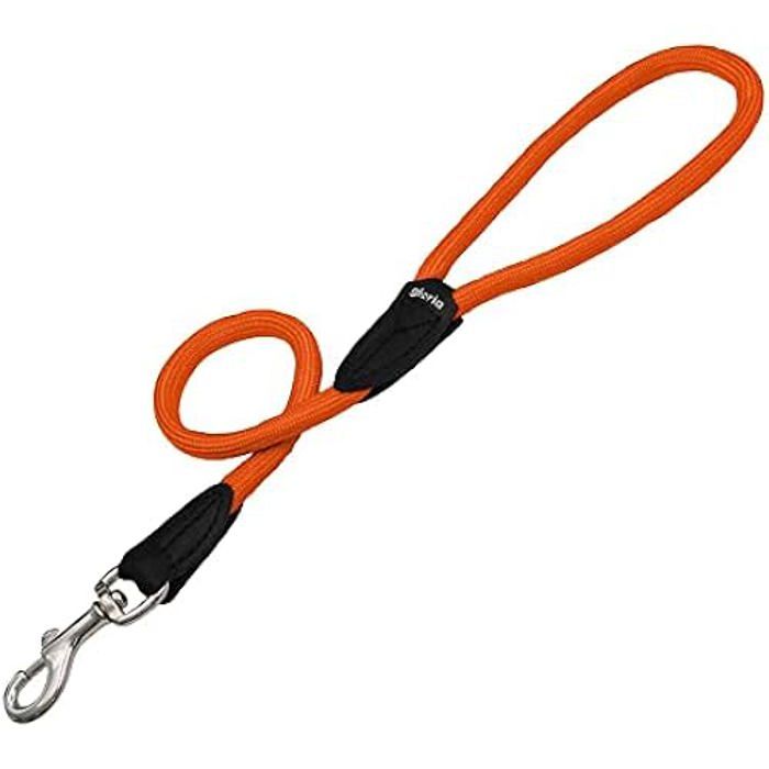 Ceinture de chien - GLORIA - Ronde en Nylon - 60 cm - Couleur Orange - Durable