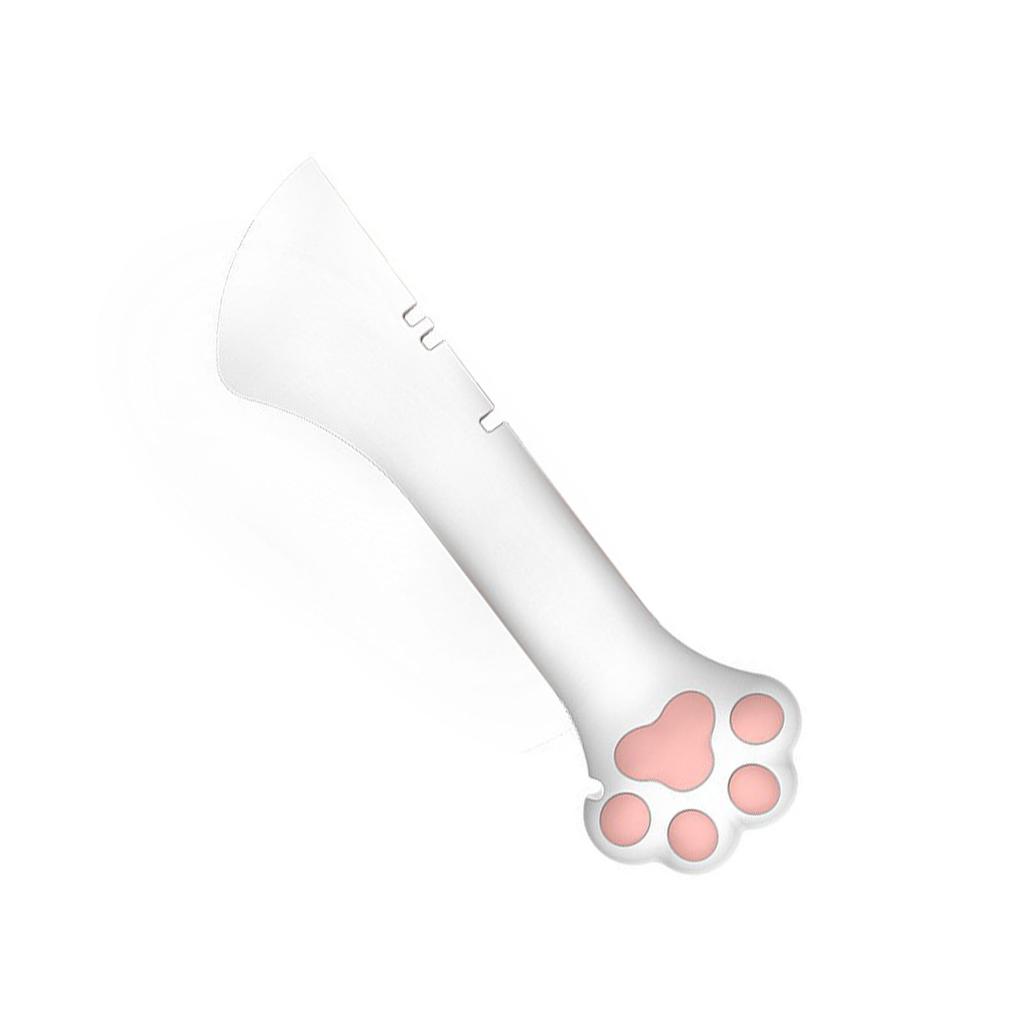 Cat Jar Opener Cat Paw Design Multifunction Pet Canned Spoon for Pet Food Can Supplies White