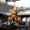 1/6Pcs Alien Hold Pumpkin Pendant Auto Decoration Halloween Festive Atmosphere Style Acrylic Car Hanging Pendant