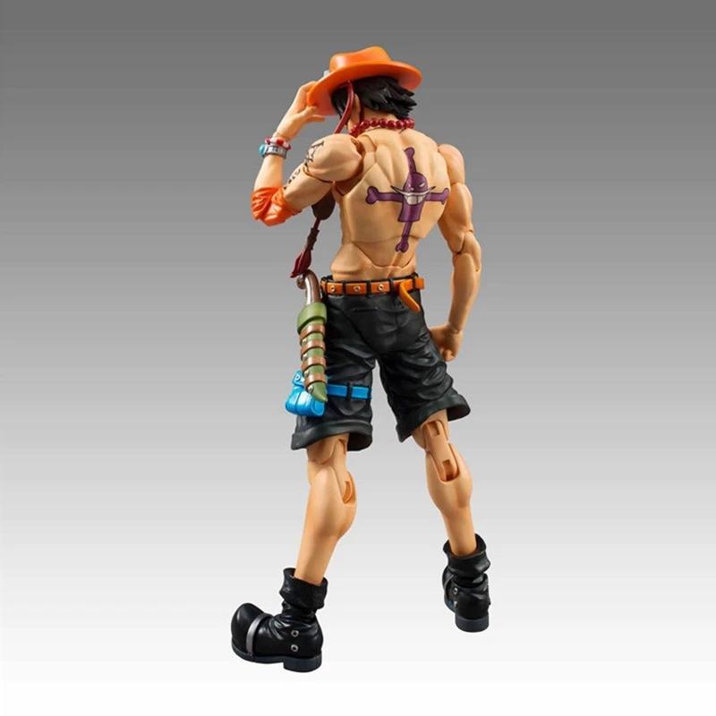 18CM Anime Figure One Piece Action Ace Fire Fist Escal D Ace Luffy Brother High Quality Toys Japan Anime Collectible Figurines PVC Model High