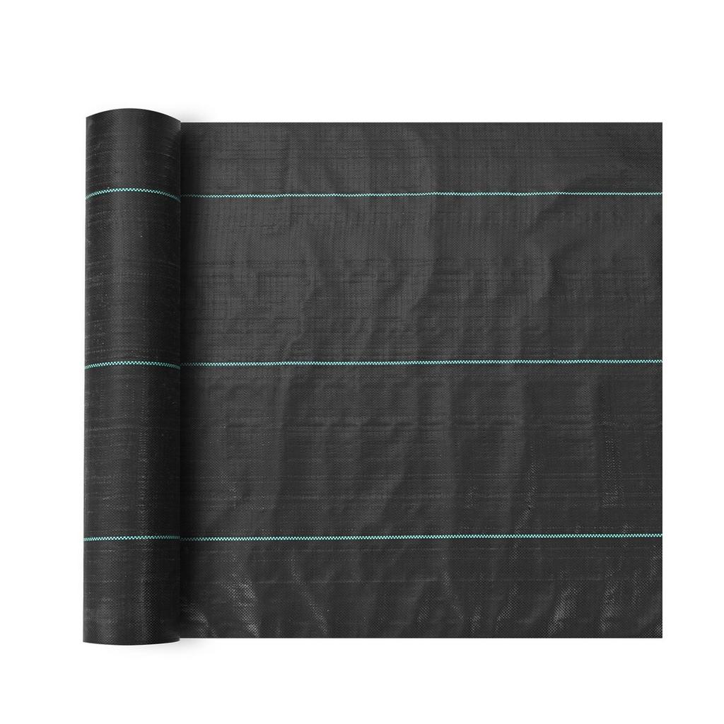 Weed Barrier Landscape Fabric, 6.5*330FT Heavy Duty Garden Weed Fabric, Woven PP Weed Control Fabric, Driveway Fabric, Geotextile Fabric for