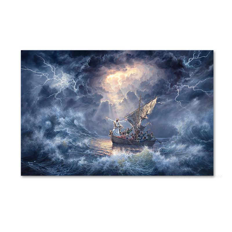 Jesus Series Canvas Posters and Prints Christian Wall Art Picture Painting for Living Room Home Decoration Mural Gifts