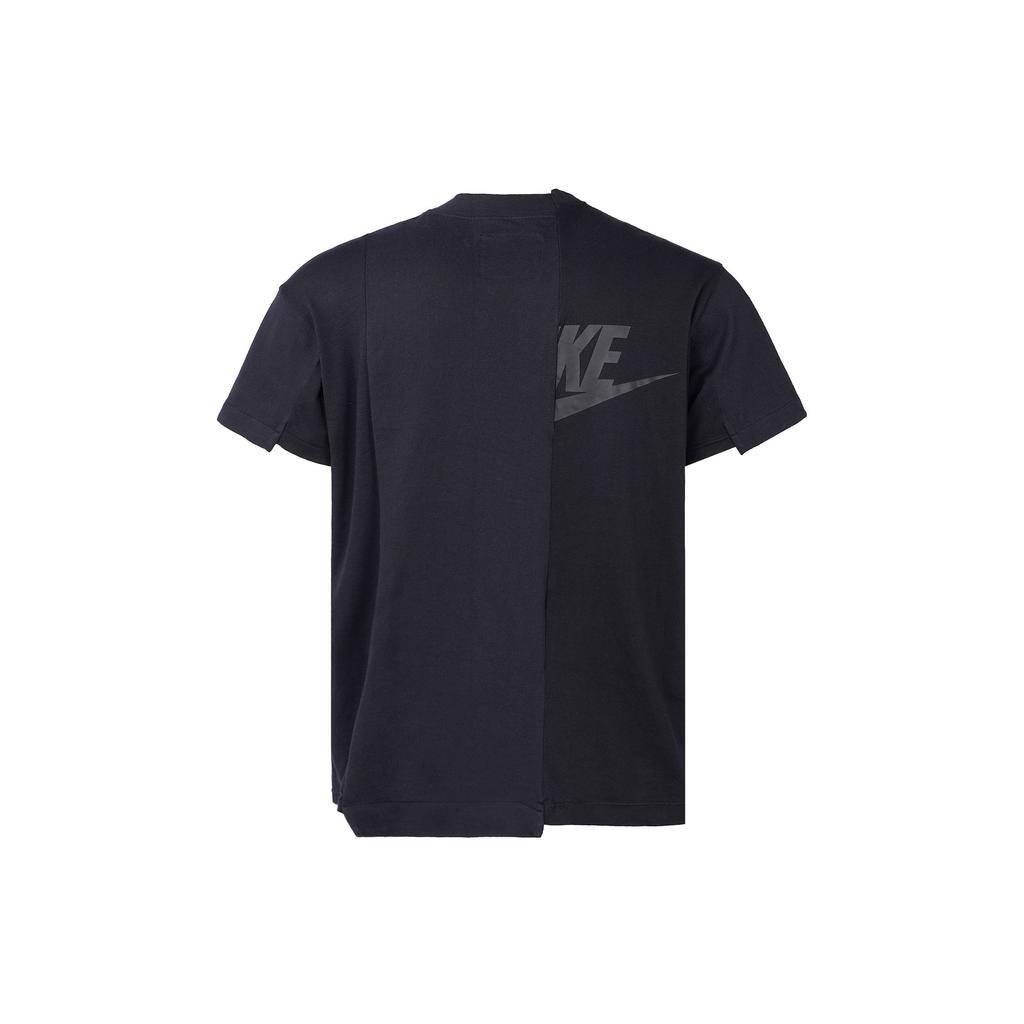 Nike X Sacai T-shirt Hybride Noir Femme Hauts CD6310-010