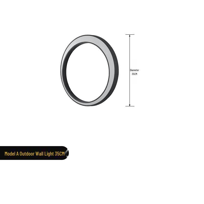 Outdoor Moon Landscape Rechargeable Wall Lamp