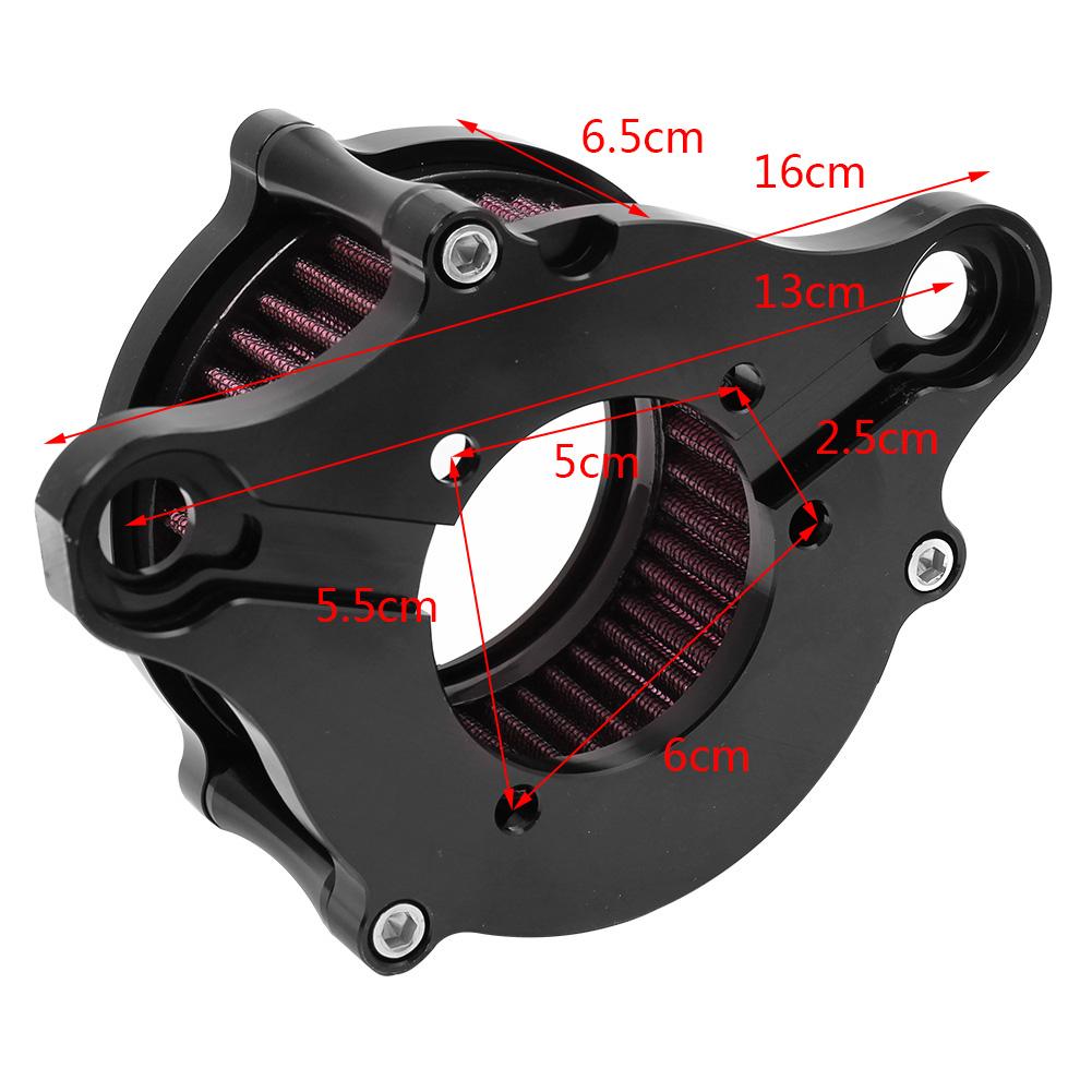 Motorcycle Black CNC Air Cleaner Intake System Filter Kit For Harley Sportster Iron XL 883 1200 72 48 1988-2022
