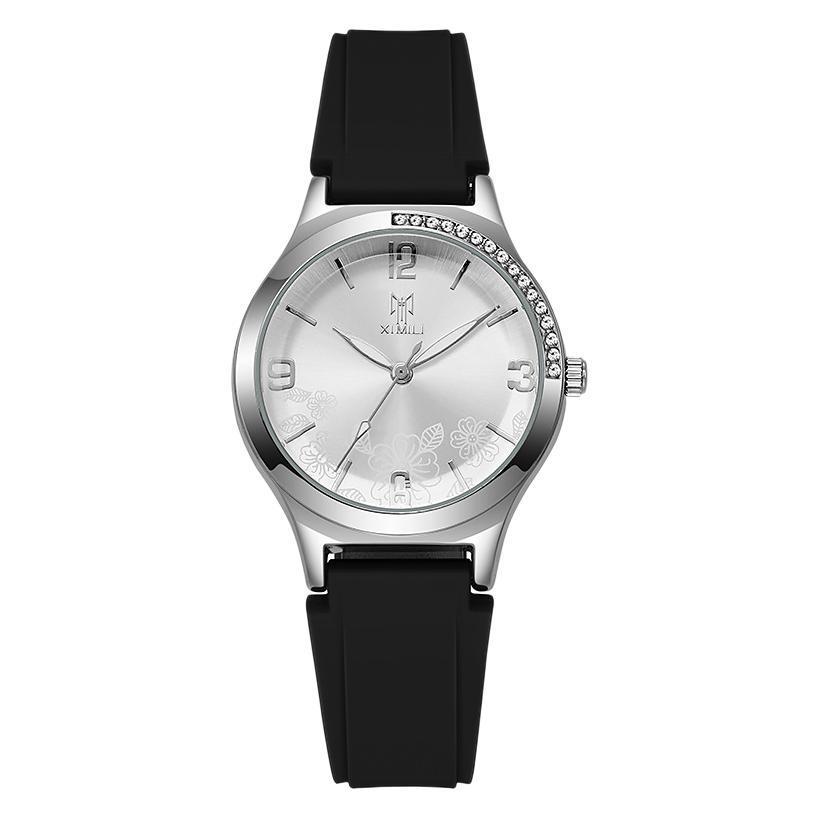 New Women's Silicone Strap Quartz Digital Thin Fashion Watch