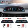 HD Smart Car HUD GPS Speedometer OBD B3 /GPS G3 Digital Head Up Display Driving Time Clock Security Alarm Electronic Accessories