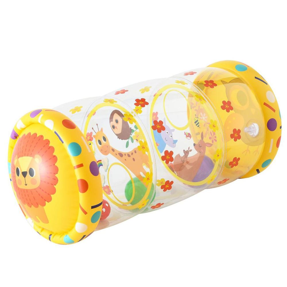 

Надувні дитячі ходунки ПВХ Дитячий повзунок-ролик Іграшка для раннього розвитку дитини з дзвіночком жовтий