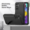 3 In 1 Heavy Armor Defend Phone Case For Samsung Galaxy A16 A06 A15 A14 A54 A26 A36 A56 A17 A27 A37 5G Plastic Frame TPU Cover