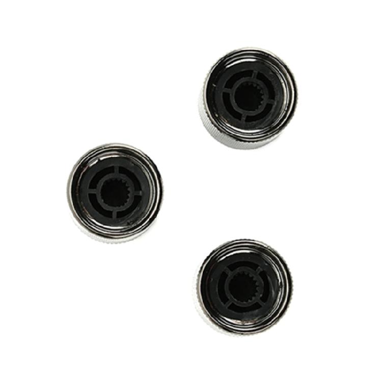 3 Pieces Metal Volume Tone Dome Knob for Electric Guitar or Bass Durable