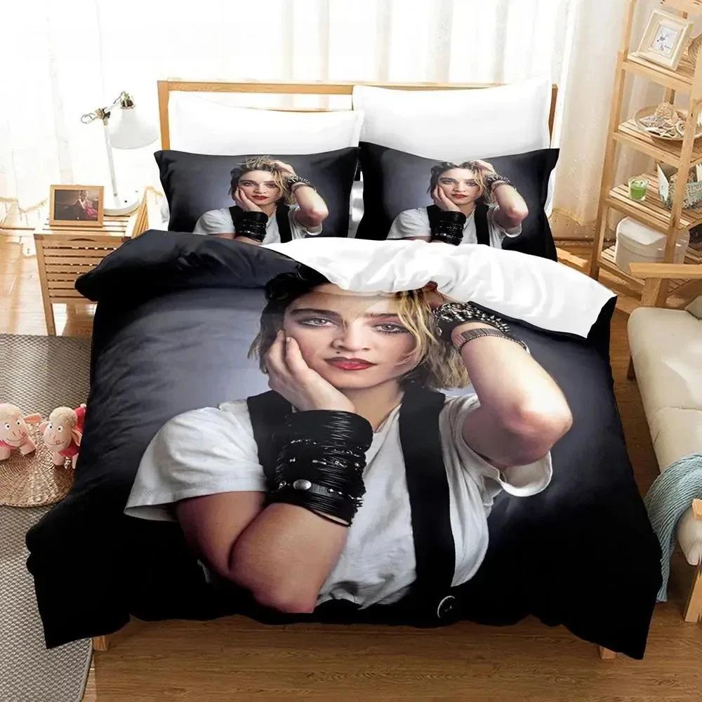 Singer Madonna Bedding Set Single Twin Full Queen King Size Bed Set Adult Boys Bedroom Duvet Cover Sets 3D Print