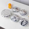 10 Pieces Food Plate Covers Aluminum Foil Reusable Elastic Food Storage Covers Bowl Insulation for Home Kitchen BBQ Picnic