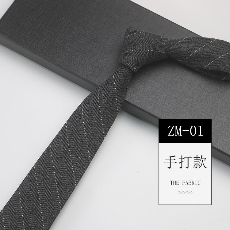 Wool Blended Tie Men'S And Women'S Casual British Striped Plaid Small Fragrant Style Photography Gentleman'S Hand Tie