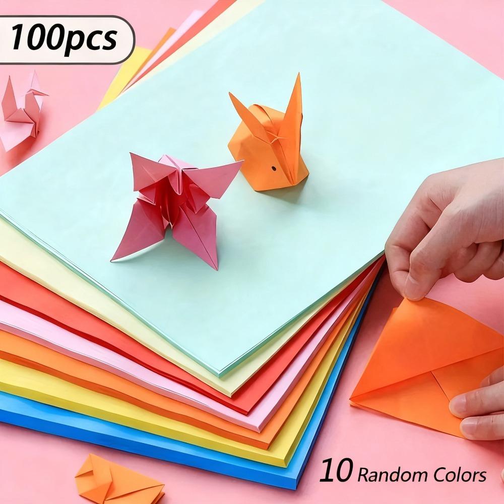10 Colors Random Origami Paper Multipurpose Colored Paper New Stationery Paper