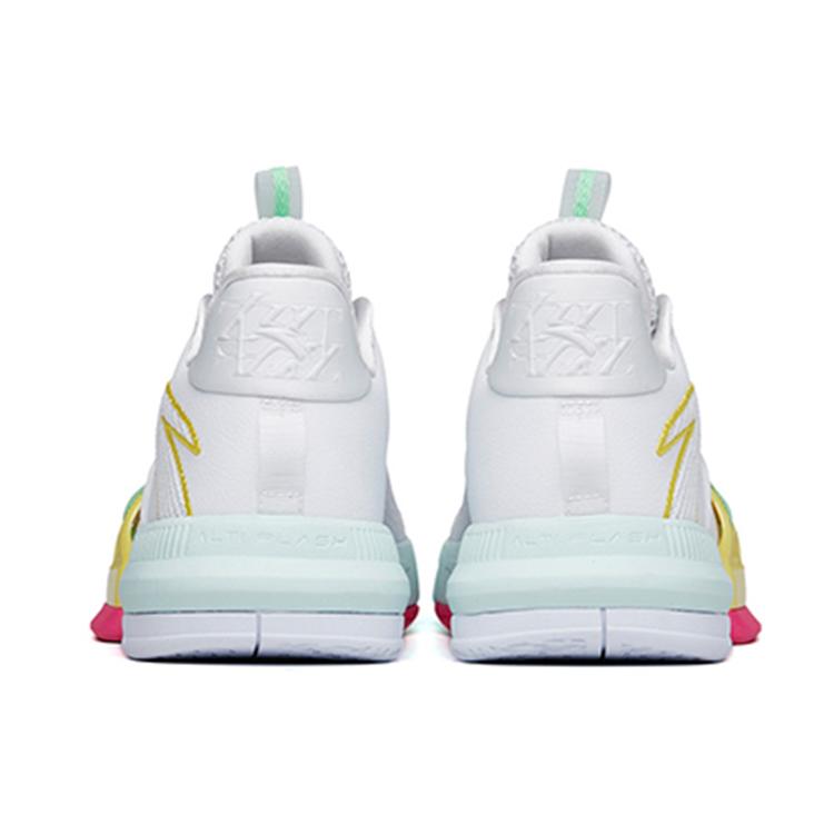 New Anta Craze 1 Mid Top Performance Basketball Shoes Men's White 112221618-4