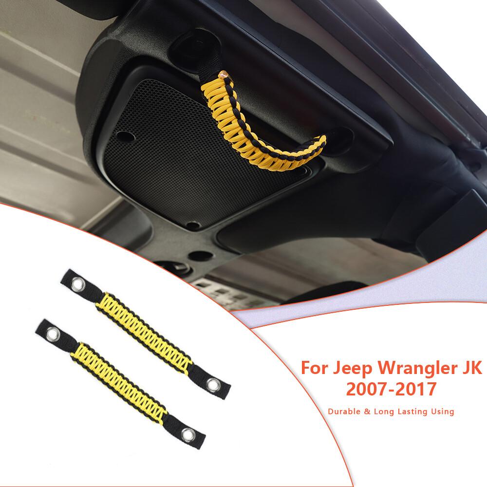 Yellow Roof Roll Bar Grab Handle Grip Handle For Jeep Wrangler JK JKU 2007-2017