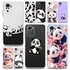 Phone Case For Xiaomi Redmi Note 14 13 12 4G 9 8 10 11 Pro Plus 5G 14C 13C 12C 10C 9C 9A Clear Soft TPU Cover Cartoon Panda
