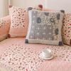 1/2/3/4 Seater Cotton Quilted Patchwork Floral Sofa Cushion Pad Non-slip Sectional Sofa Covers Anti-scratched Seat Protector
