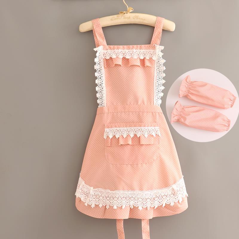 Japanese Style Oil-Proof Women's Apron for Manicure, Catering, and Cooking - Summer Work Uniform