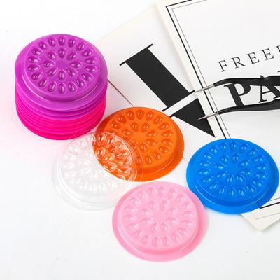 100 шт. Тримач для клею для вій Велика кількість насичених кольорів Кілька канавок Одноразовий тримач для клею для нарощування вій із ПВХ Інструмент для макіяжу.