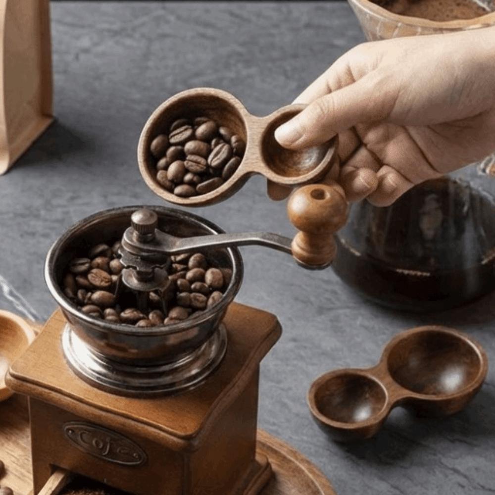 Short Handle Wooden Coffee Spoon Serving Cutlery Tea Sugar Spoon Measuring Spoon  Coffee Making