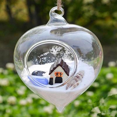 Dollhouse Miniature Cute Transparent Glass Jar Fishbowl Bank Flower pot JB