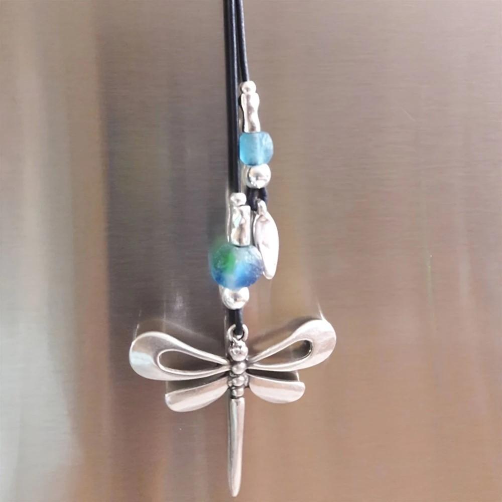 

Elegant Classic Fashion Dragonfly Pendant Necklace for Women Suitable for Parties And Travel Complementary Accessories серебряный