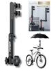GRHONC Bicycle Umbrella Strong for Strollers and Bikes Black with Black Holder, Mount, Adjustable, Foldable, 360-Degree Rotating, (Bi-Fold, Logo)