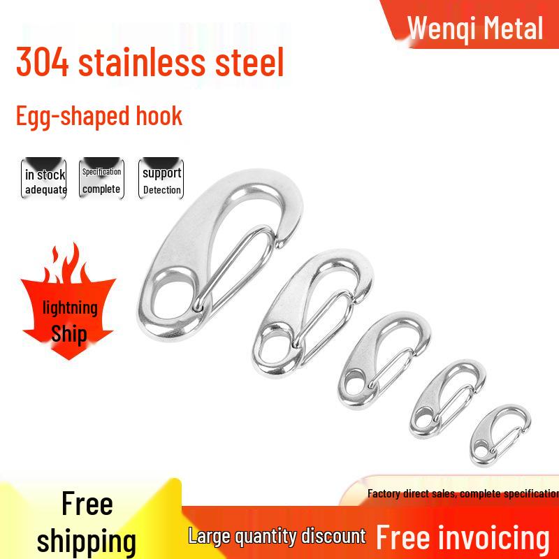 304 Stainless Steel Oval Spring Hook Quick Link Shackle L30