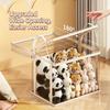 Book Storage Bag Transparent Visible With Zipper Handle Organizer Bag Multifunctional Dustproof Large Capacity Moisture