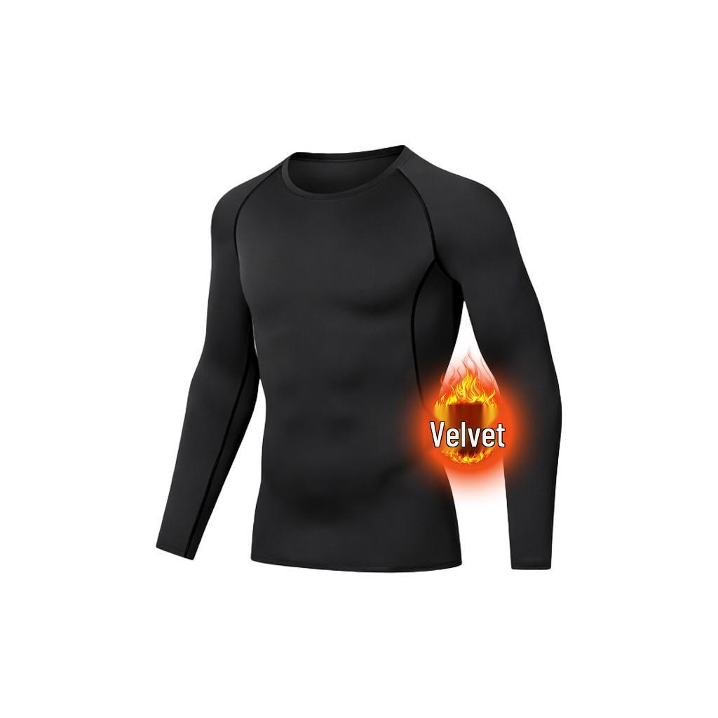 Set Termico Fitness Asciugatura Rapida da Uomo - Autunno/Inverno Taglie Forti Tuta Strato Base