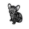 Wind Chime Embroidery Cloth Sticker Cute Bulldog Bag Decorative Patch Sticker Art Embroidery Label Red Lip Stamp Sticker