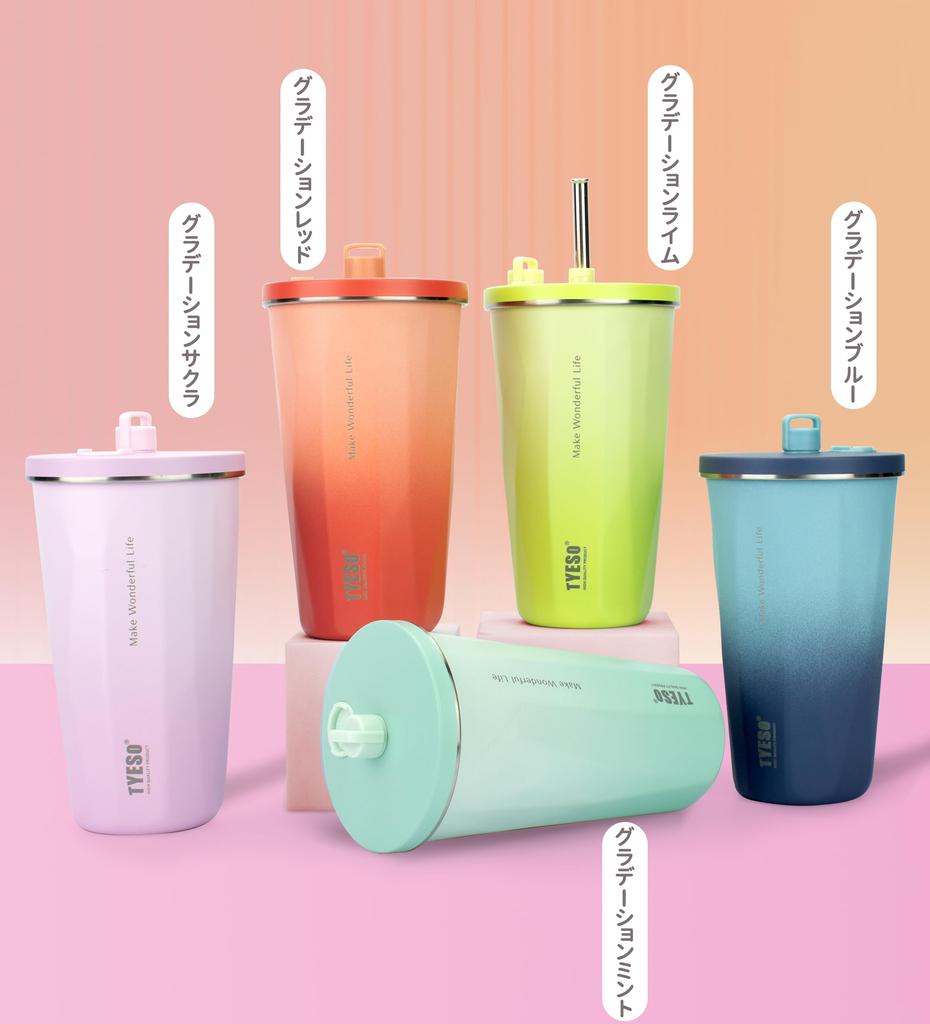 Trending on Social TYESO Tumbler with Stainless with Vacuum Keeps Drinks Hot or Direct Large Available in Multiple 2025 Upgraded Edition Media Straw,